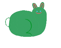 Jump Bunny Sticker by rhonturn