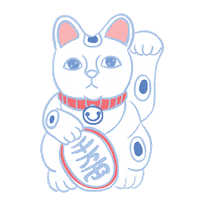 Chinese Cat Sticker by Shiseido Indonesia
