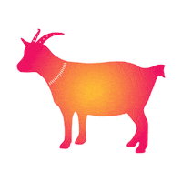 Illustration Goat Sticker by diamondnplatinum