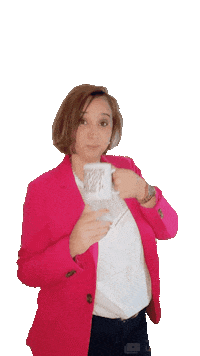 Pink Coffee Sticker by Tanja Lamain Professional Organizer