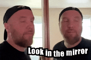 Disappointed Look In The Mirror GIF by Mike Hitt