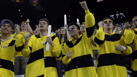 College Sports Basketball GIF by Michigan Athletics