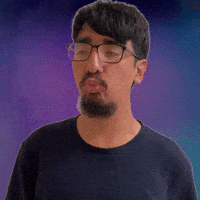 Looking right while puckered