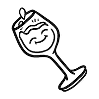 Vino Doodles Sticker