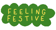 Feeling Festive Sticker by Poppy Deyes