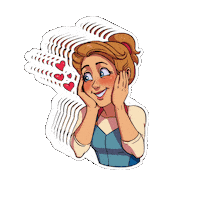 vokigames love heart hearts in love Sticker