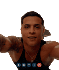 Hellowhatsup Sticker by Christian Alicea