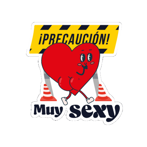 Sexy Caution Sticker by Cancun Sailing