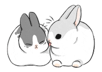 Rabbit Comfort Sticker by YUKIJI