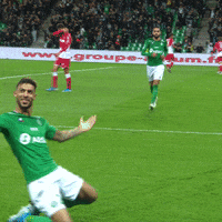 Ligue 1 Hug GIF by AS Saint-Étienne