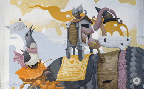 street art loop GIF by A. L. Crego