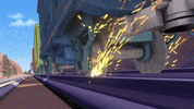 wheels on fire GIF by Chuggington