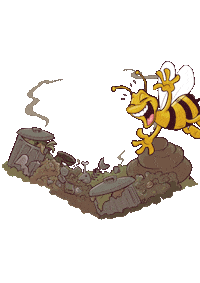 tobias-beck hai biene delfin eule Sticker