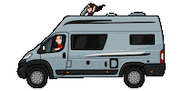 Travel Couple Sticker by The Upcycling Camper