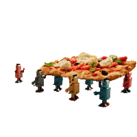 Pizza Stealing Sticker by Oswald Nahrungsmittel GmbH