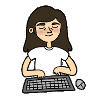 Typing Workaholic Sticker