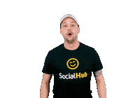Happy Cheering Sticker by SocialHub