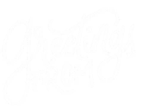 Traveling Greetings From Sticker by Papel y Lapiz
