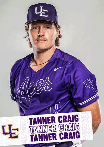 Purple Aces Baseball GIF by UE Athletics