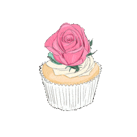 LAberk rose cake sweets bakery Sticker