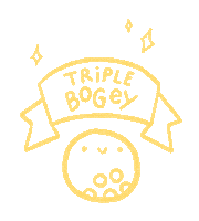 Golf Triplebogey Sticker by Catharina Stewart