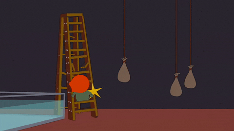 kenny mccormick ladder GIF by South Park 