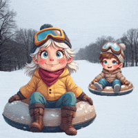 Winter Snowing GIF