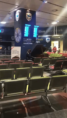 Security Guard Shares Musical Talent at South African Airport