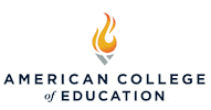 AmericanCollegeofEducation fire ace torch light the way Sticker