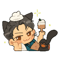 Coffee Buff Sticker by AJ