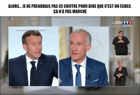 Le_Lab giphygifmaker macron echec pas marché GIF