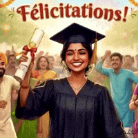 Graduation GIF by TresorsDuMonde.ca