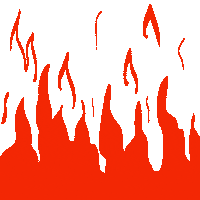 tired21 hot fire colors calor Sticker