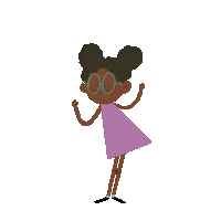 Black Girl Dancing Sticker