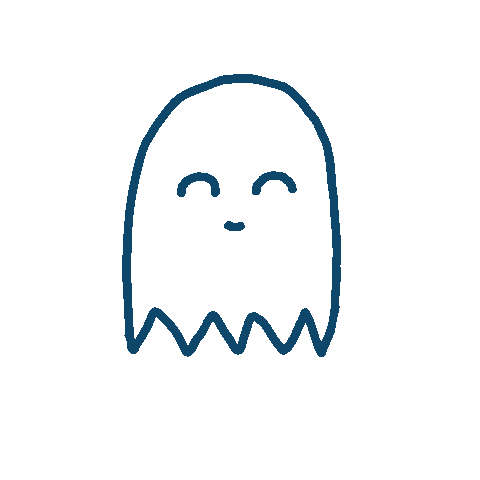 Happy Ghost Sticker