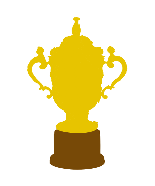 rugby world cup trophy Sticker by World Rugby