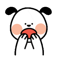 Surprised 개 Sticker by bbosiraegi