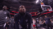 Looking Up Regular Season GIF by NBA