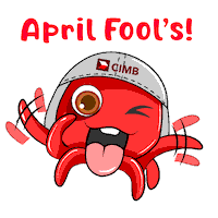 Prank April Sticker by CIMB Bank