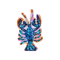 Lobster Sticker by Beth Can Paint