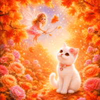 Whitecat Autumnvibes GIF