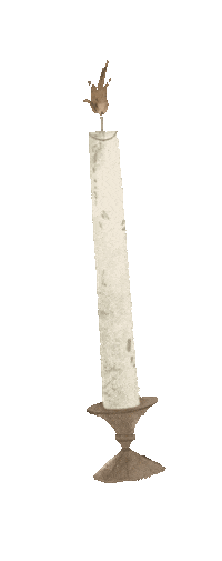 Fire Candle Sticker