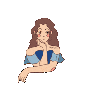 Beautiful Girl Smile Sticker