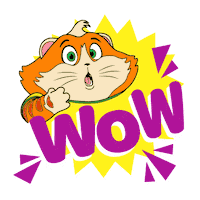 Meatball Wow Sticker by 44 Cats