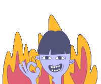 Fire Ok Sticker by CleverCodeLab