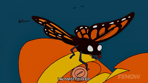 the simpsons butterfly GIF