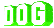 dog text Sticker