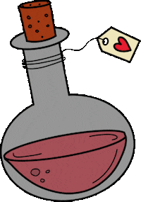 Love Potion Heart Sticker