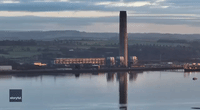 600-Foot Chimney Demolished at Scotland's Last Coal-Fired Power Station