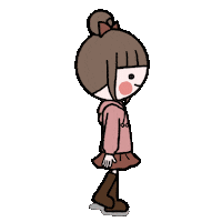 Girl Go Sticker by おちょう